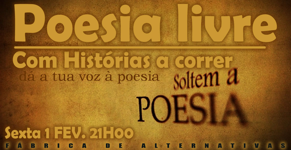 Poesia livre com Histórias a correr