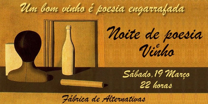 Noite de poesia... e vinho