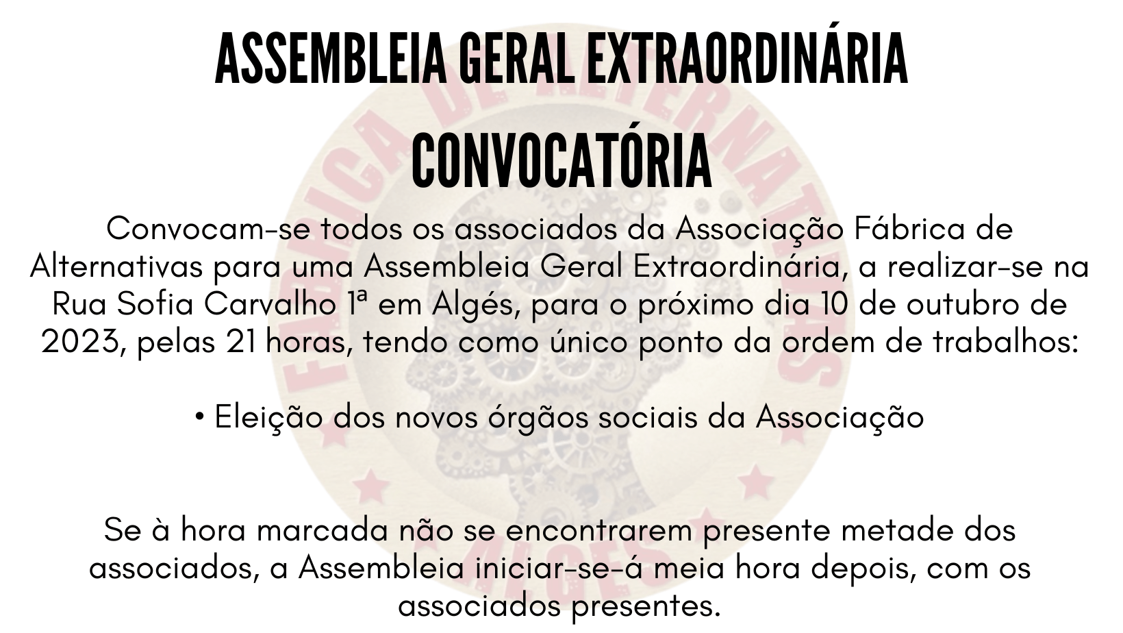 Assembleia Geral Extraodinária