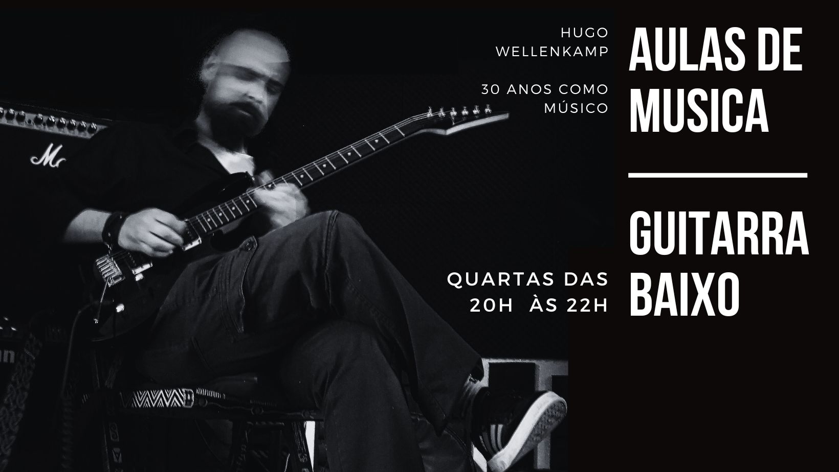 Aulas de Música | Guitarra e Baixo com Hugo Wellenkamp