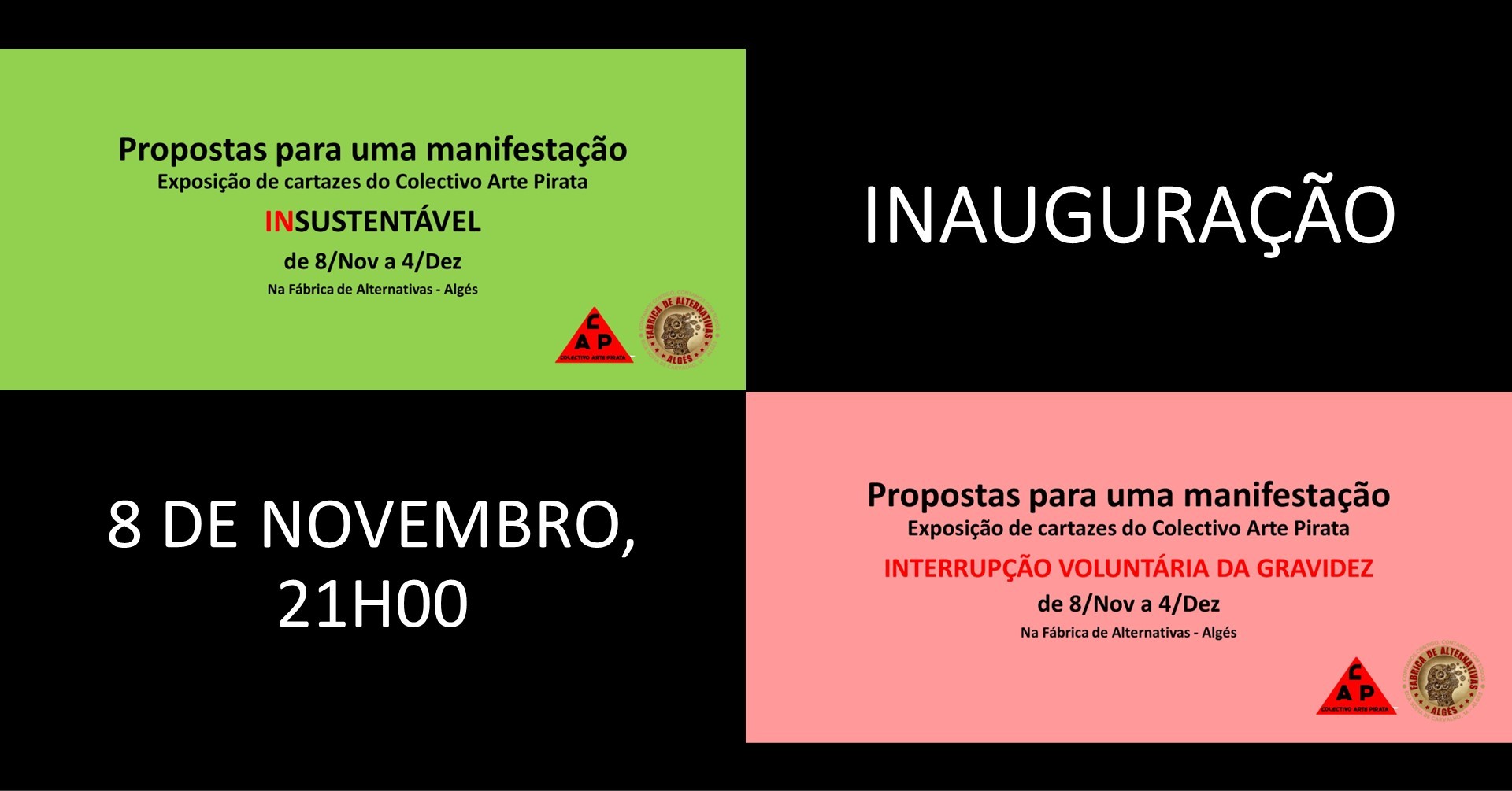 Propostas para uma manifestação - Exposição - Inauguração