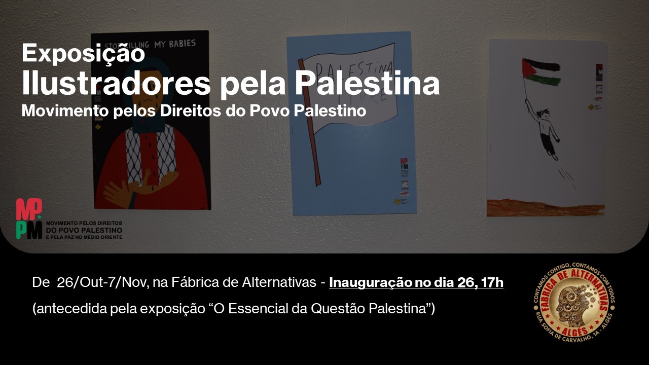 Exposição "Ilustradores pela Palestina"